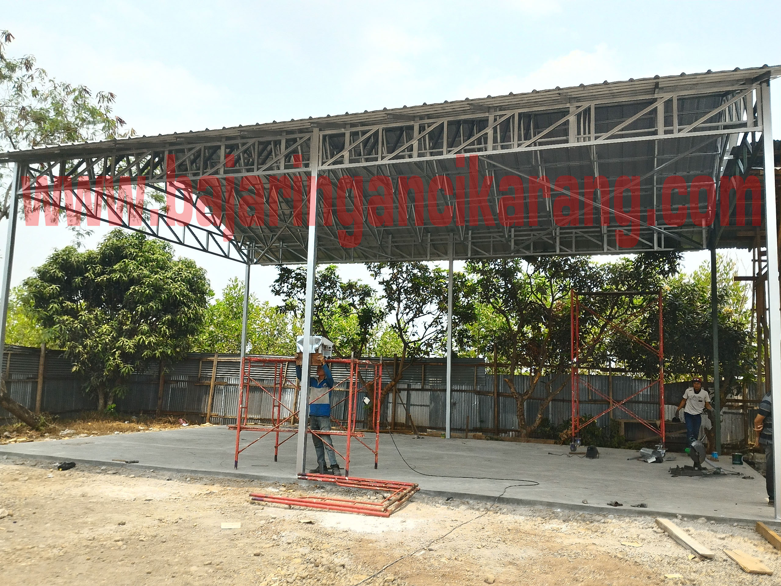 Proyek Rangka Baja  Ringan  Cremona Atap Spandeck di Jl Raya Serang 