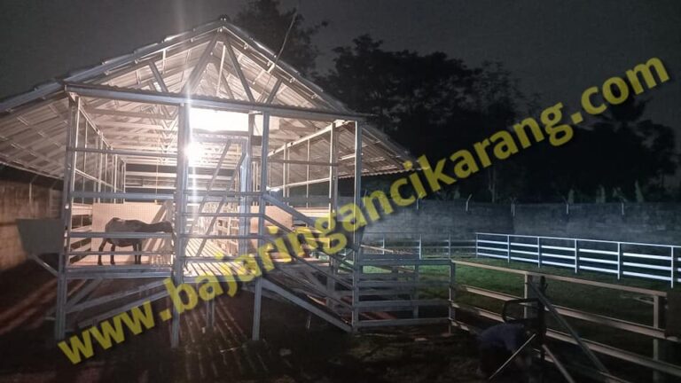 Kandang kambing modern dari baja ringan di serpong