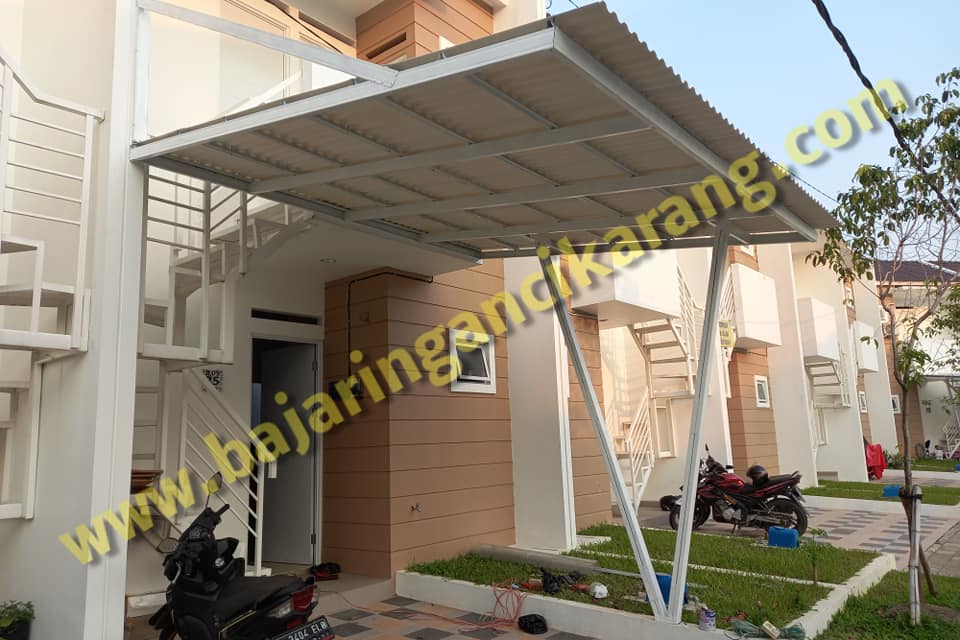 Kanopi baja ringan carport atap alderon  RS di palm town 